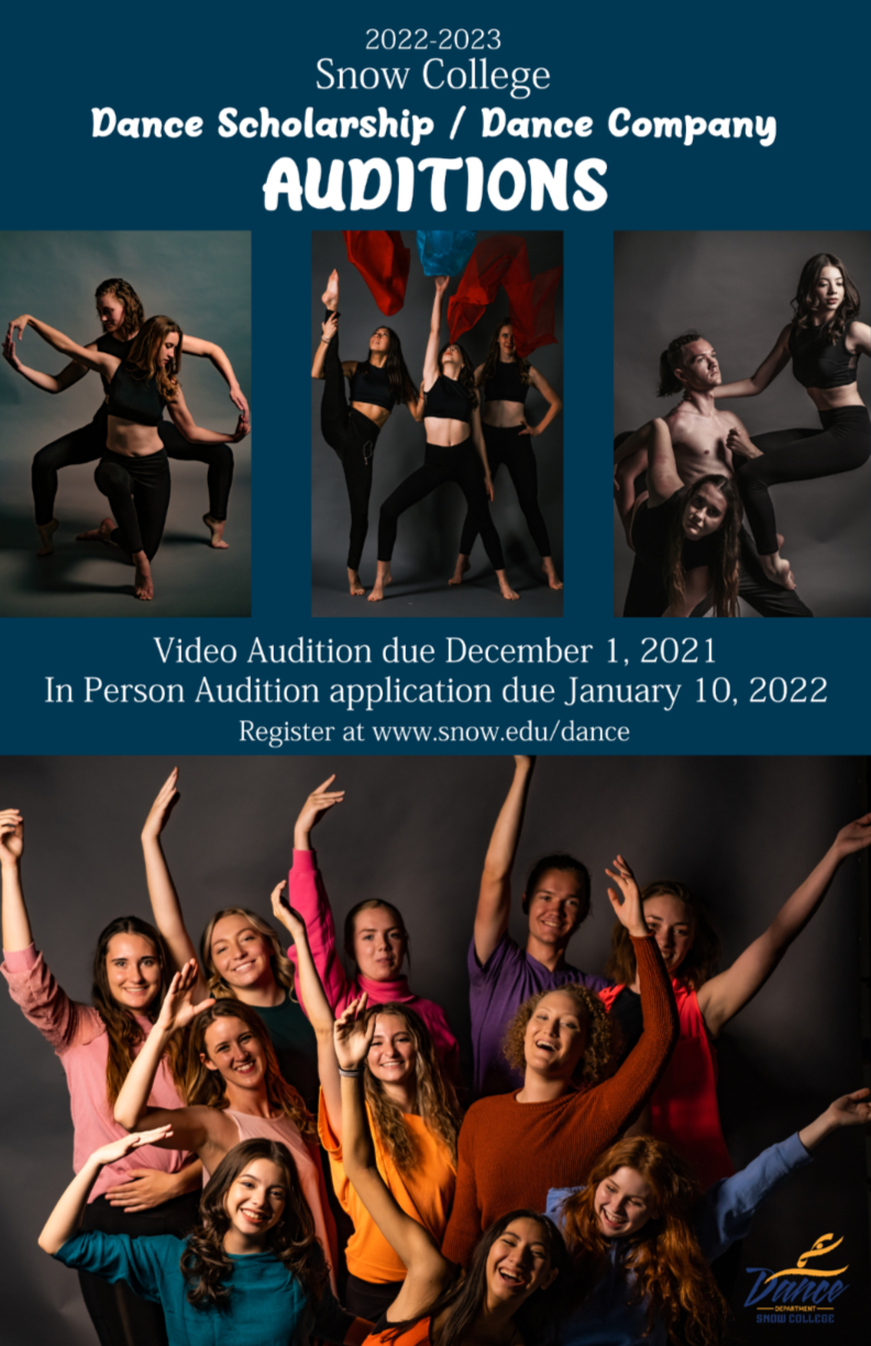 2020 Snow Dance Audition Poster