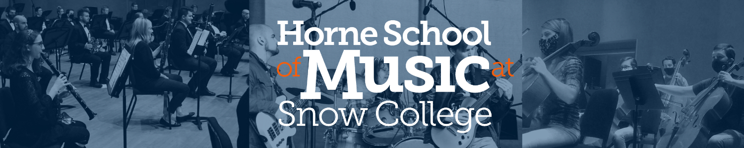 Horne School of Music Logo with Pictures