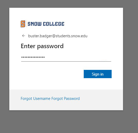 login password