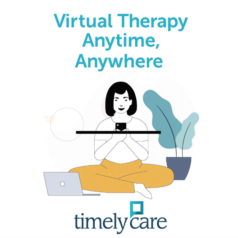 Timely Care Logo Online Therapy Resource